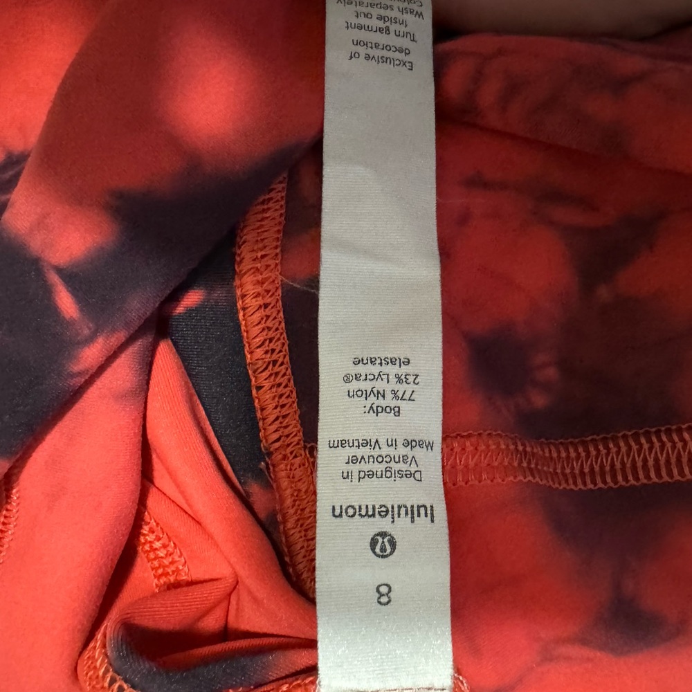 lululemon athletica Red and Black Leggings - Picture 6 of 6